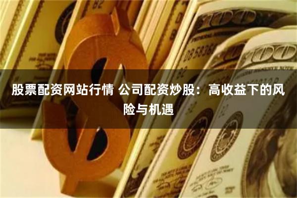 股票配资网站行情 公司配资炒股：高收益下的风险与机遇